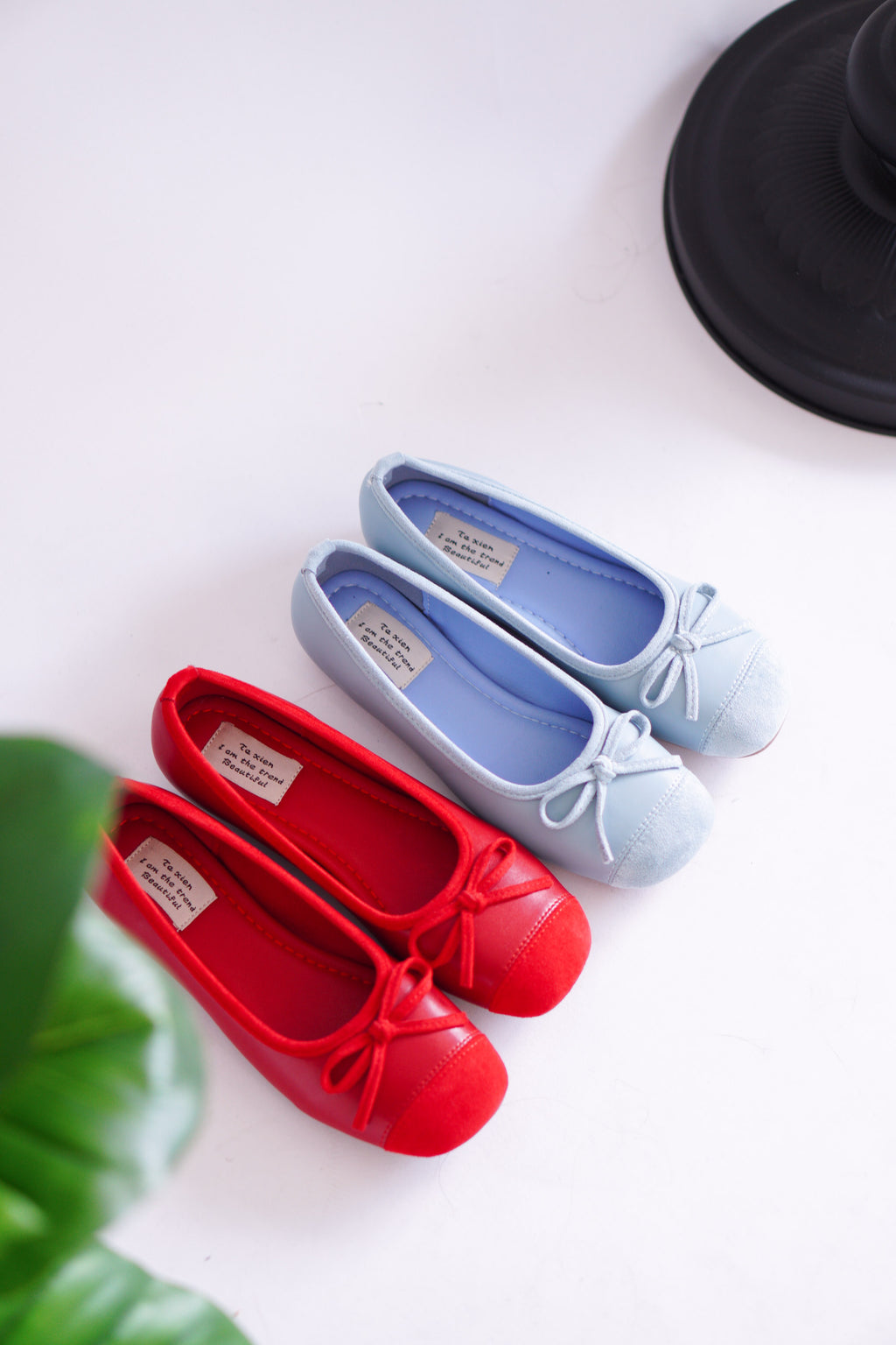 Brina Ribbon Flats in Blue