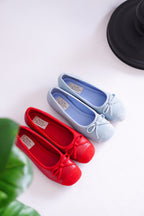 Brina Ribbon Flats in Blue