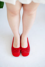 Brina Ribbon Flats in Red