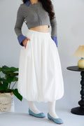 (BACKORDER) Luzie Maxi Bubble Skirt in White