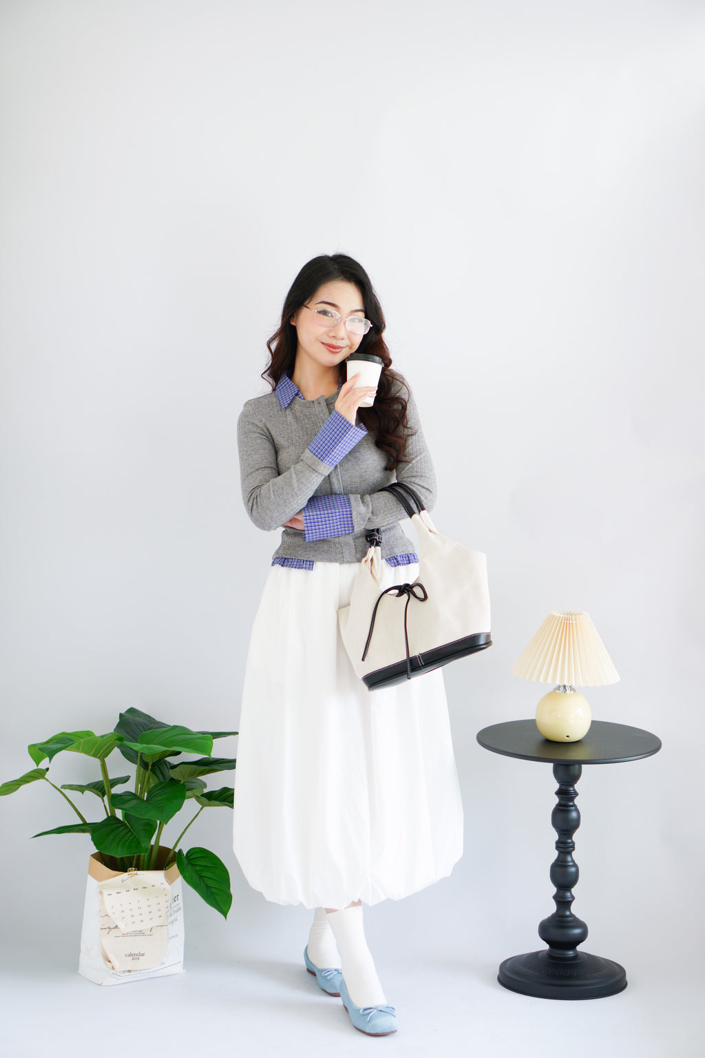 (BACKORDER) Luzie Maxi Bubble Skirt in White