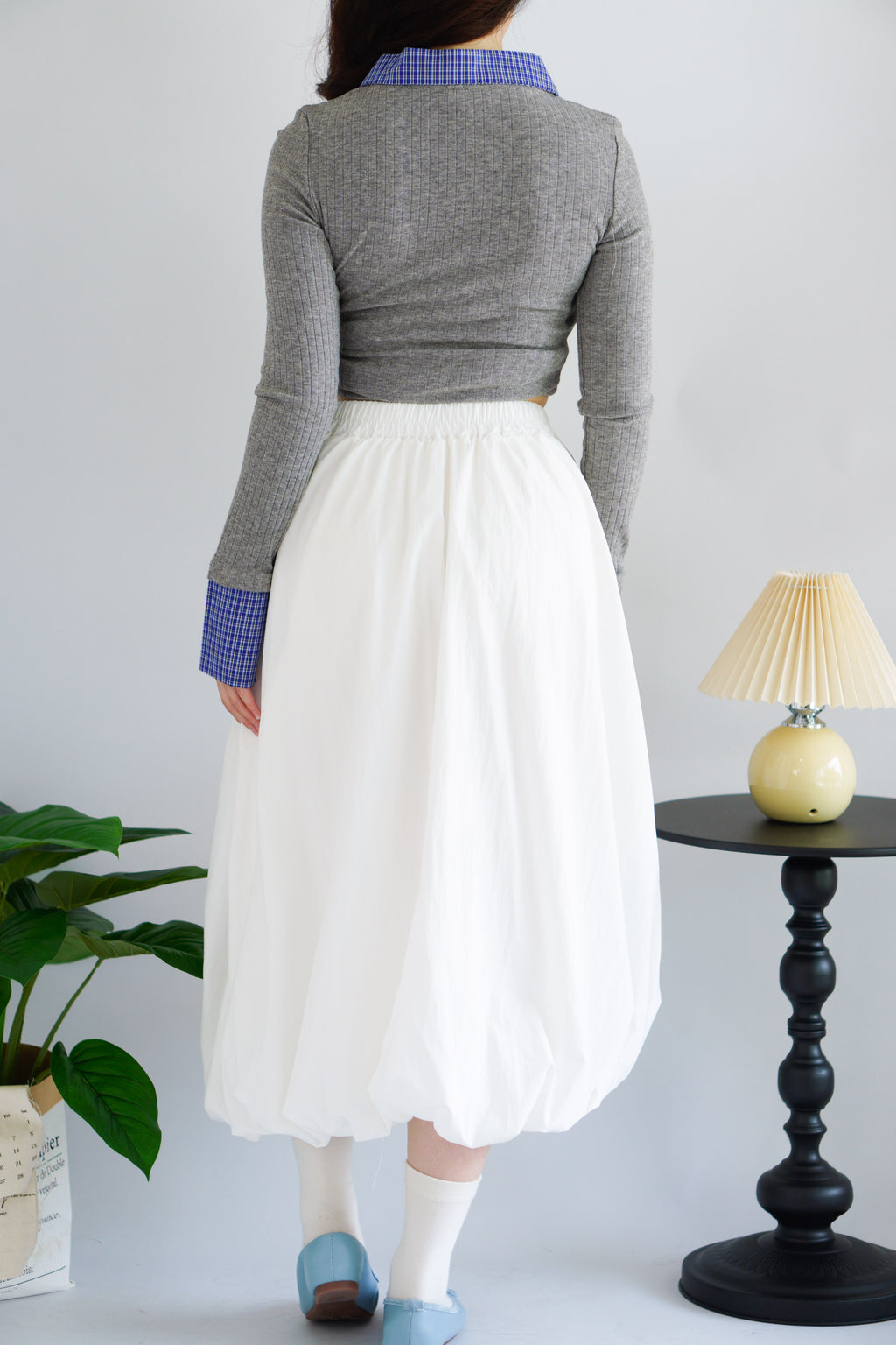 (BACKORDER) Luzie Maxi Bubble Skirt in White