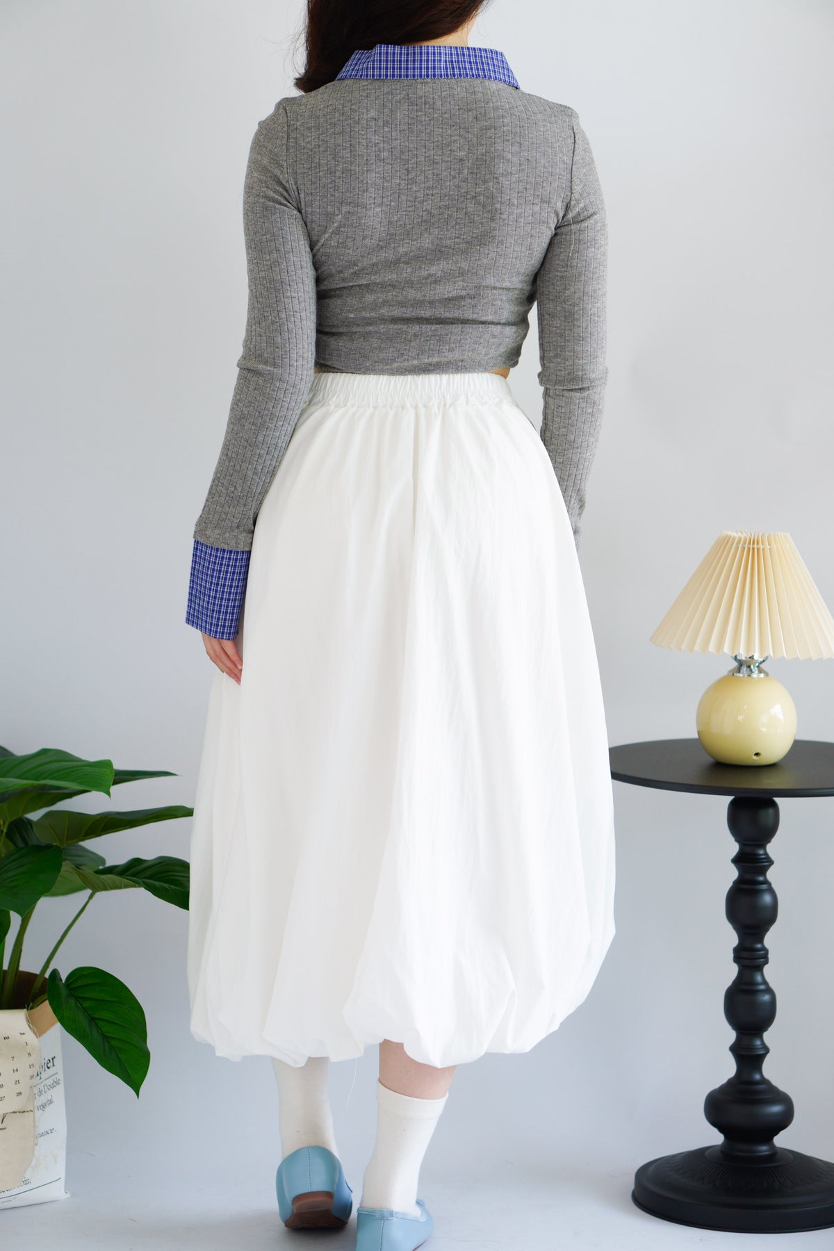 (BACKORDER) Luzie Maxi Bubble Skirt in White