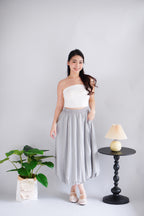Luzie Maxi Bubble Skirt in Grey
