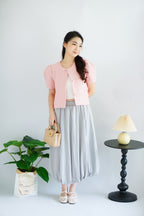 Luzie Maxi Bubble Skirt in Grey