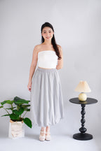 Luzie Maxi Bubble Skirt in Grey