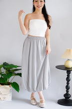 Luzie Maxi Bubble Skirt in Grey