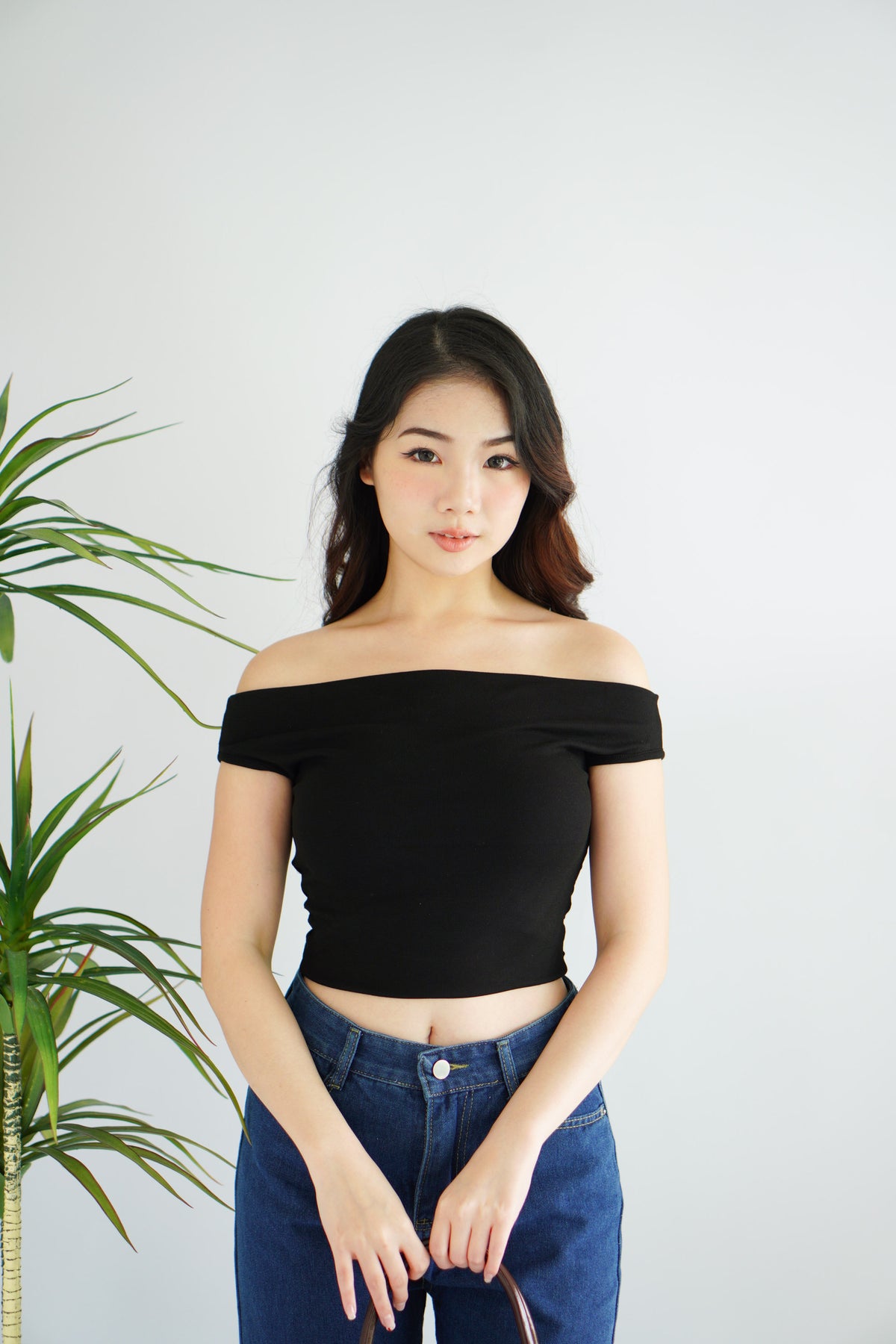 Reika Cowl Neck Ruched Top in Black