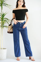Reika Cowl Neck Ruched Top in Black