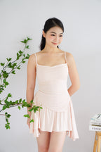 Zoey 3 Piece Skirt Set in Beige