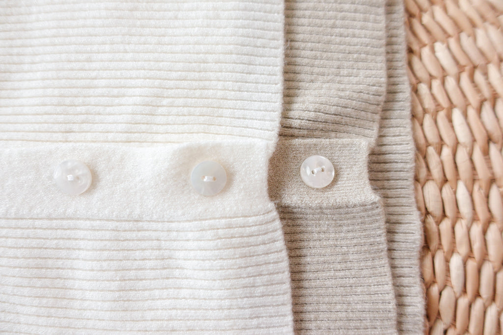 Millie Collar Sleeveless Knit Button Down Top