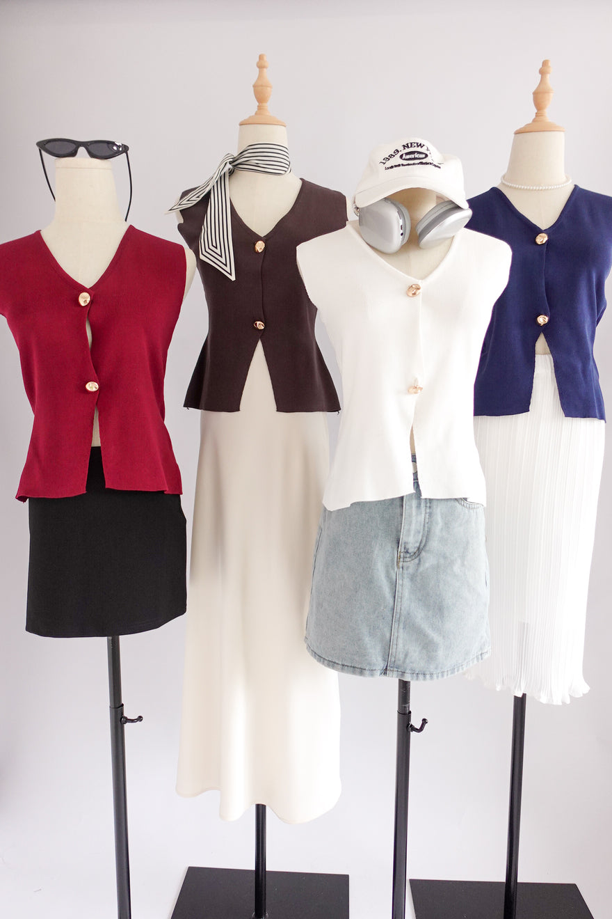Ellera Button Knit Top