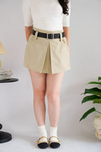 Harin Mini Skort in Khaki (No Belt)
