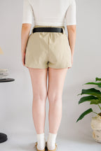 Harin Mini Skort in Khaki (No Belt)