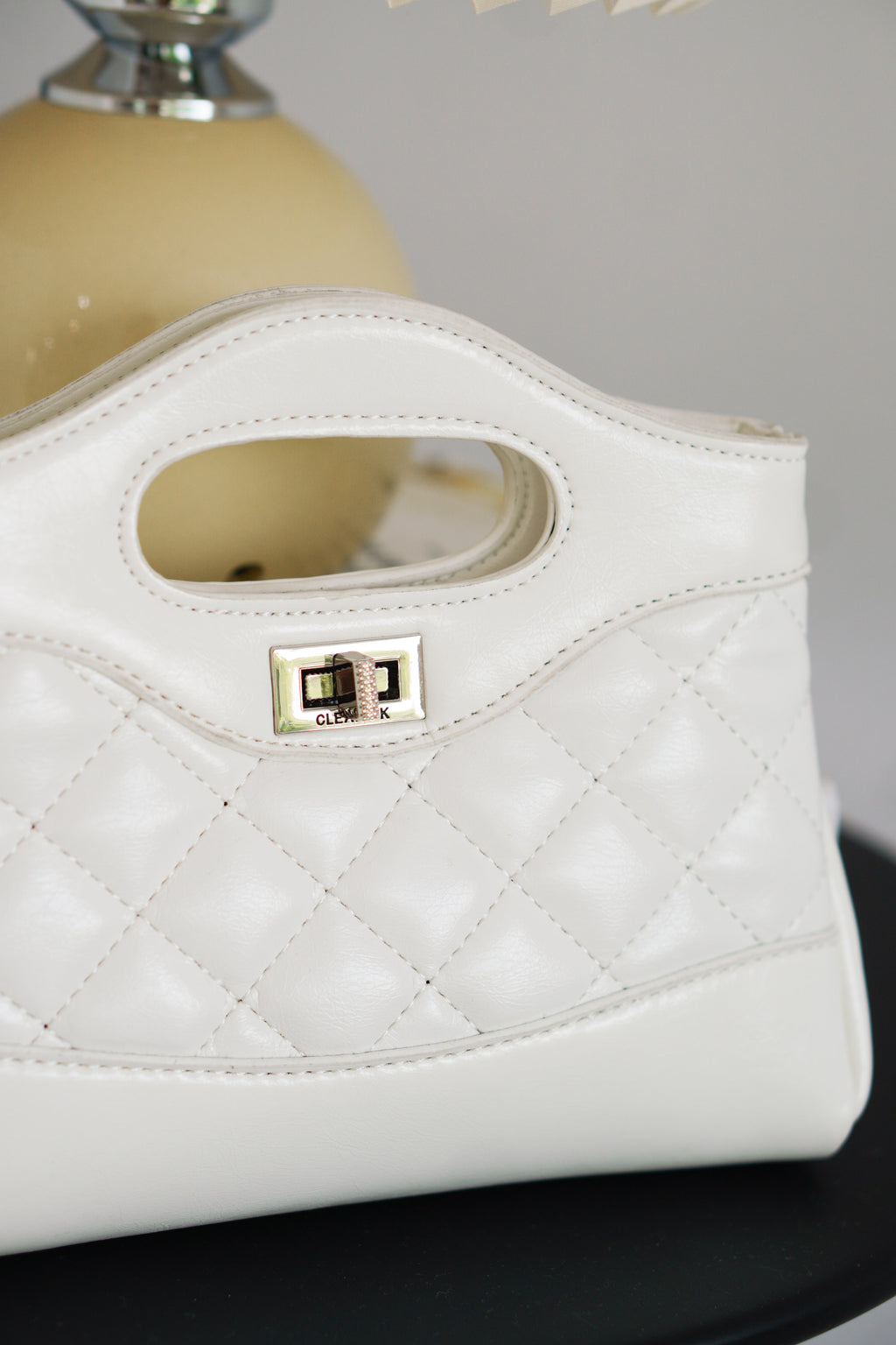 Coey Mini Quilted Bag in White