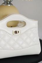 Coey Mini Quilted Bag in White