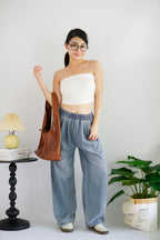 (BACKORDER) Tari Oversized Wide Legged Jeans in Blue