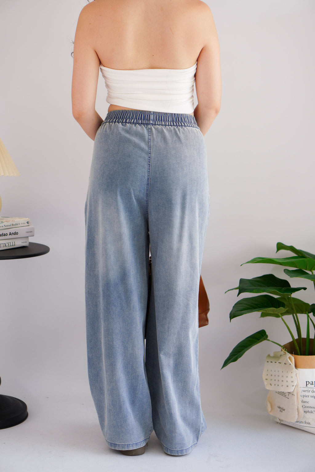 (BACKORDER) Tari Oversized Wide Legged Jeans in Blue
