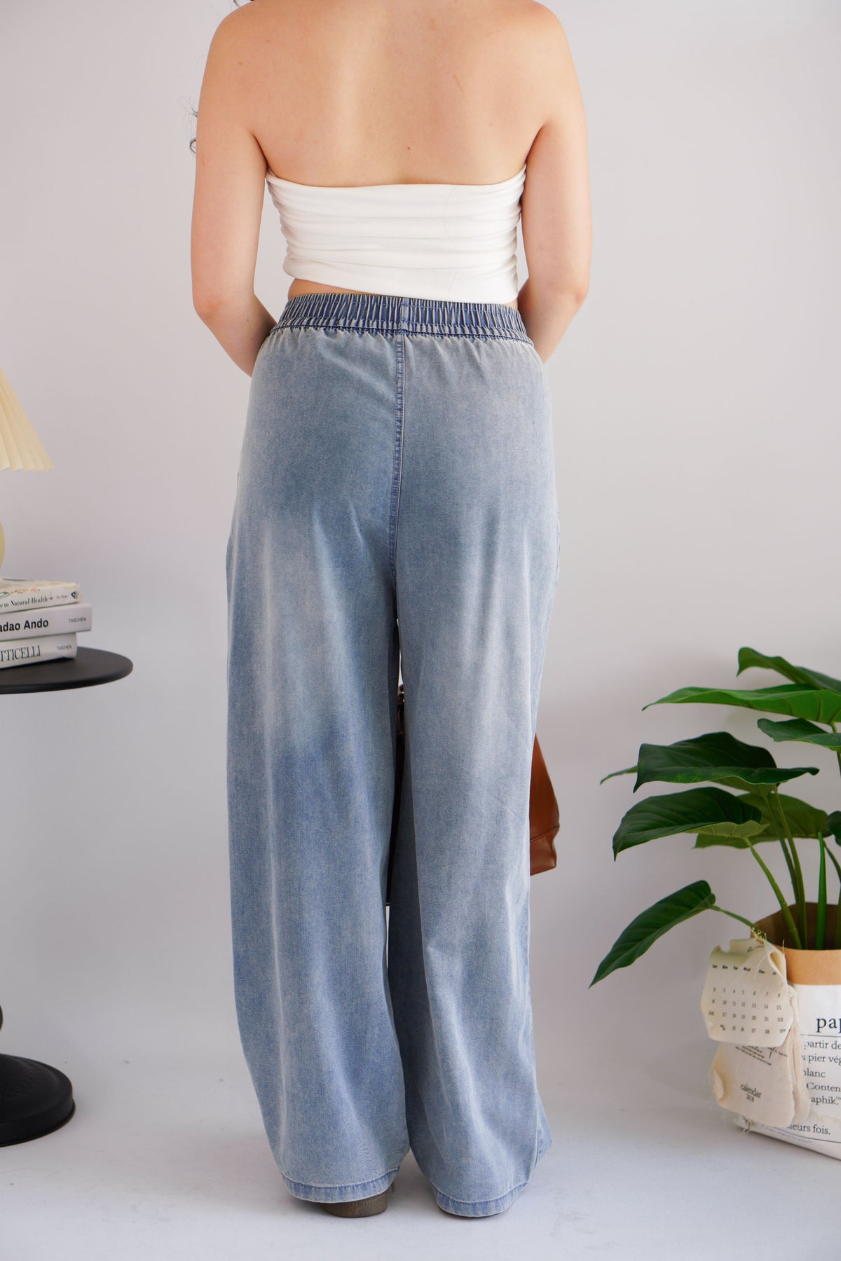 (BACKORDER) Tari Oversized Wide Legged Jeans in Blue