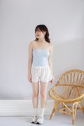 (BACKORDER) Bonbon Drawstring Lounge Shorts in White
