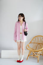 (BACKORDER) Bonbon Drawstring Lounge Shorts in White