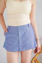 Marshie Stripes Mini Skort in Blue