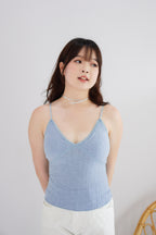 Ribbon Pearl Choker in Silver