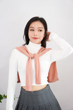 Basic Knit Throwover in Pink