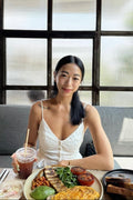 Olia Peplum Pleated Top - As Seen On @michelmoooo