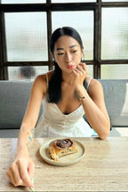 Olia Peplum Pleated Top - As Seen On @michelmoooo