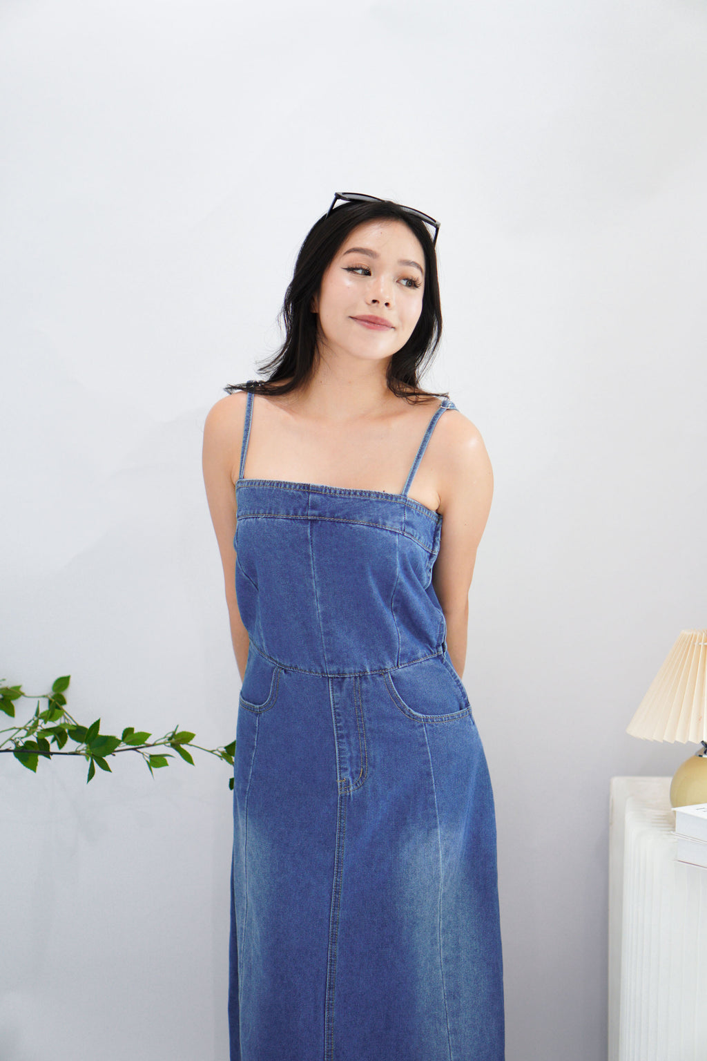 (BACKORDER) Frances Denim Maxi Dress in Blue