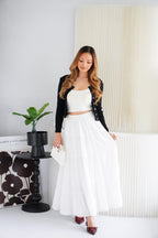 Dearisa Knit Cardigan Button Top in Black