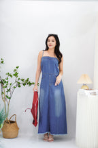 (BACKORDER) Frances Denim Maxi Dress in Blue