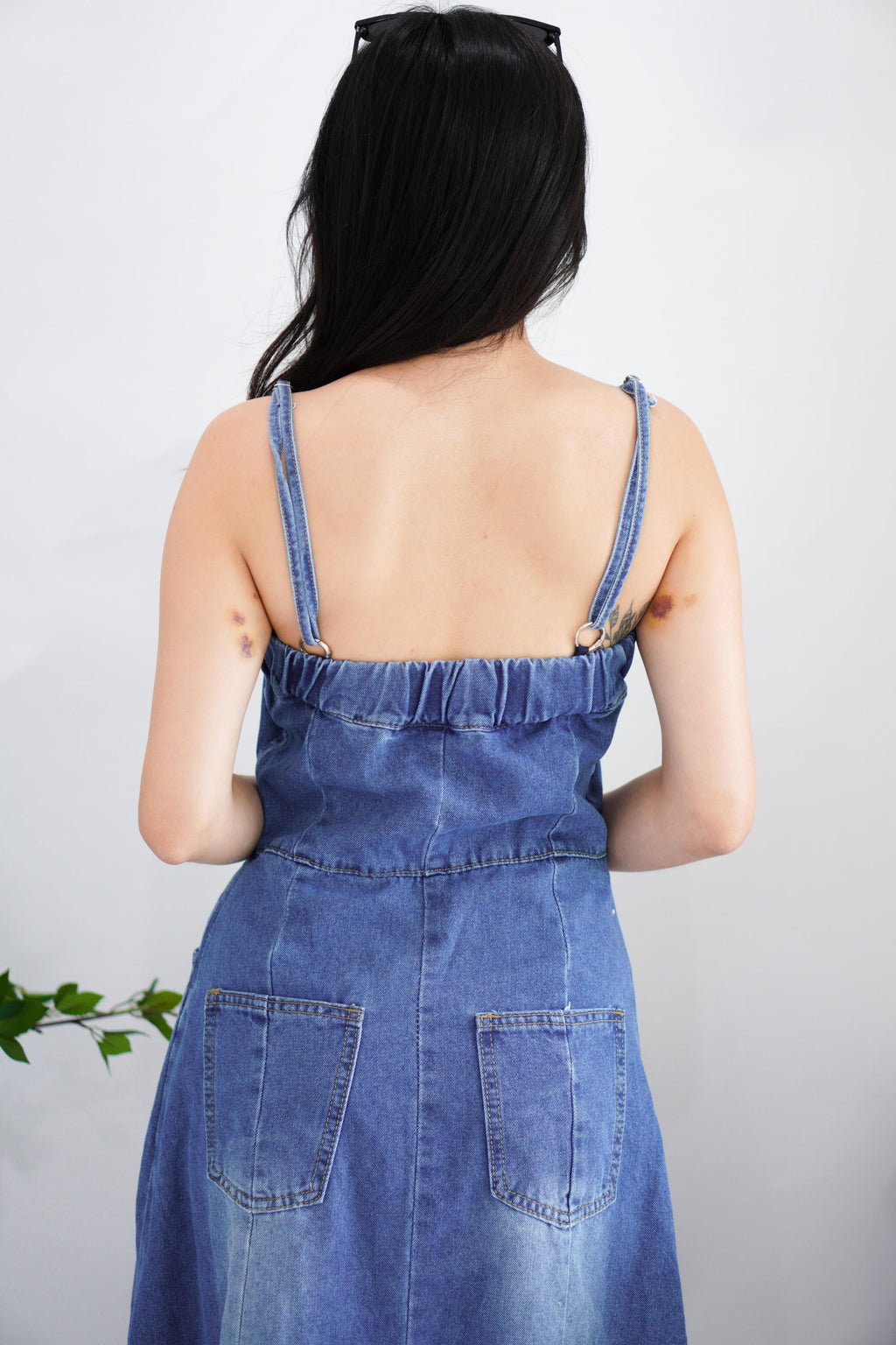 (BACKORDER) Frances Denim Maxi Dress in Blue