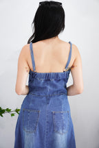 (BACKORDER) Frances Denim Maxi Dress in Blue
