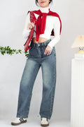 Jude Denim Straight Cut Jeans in Blue