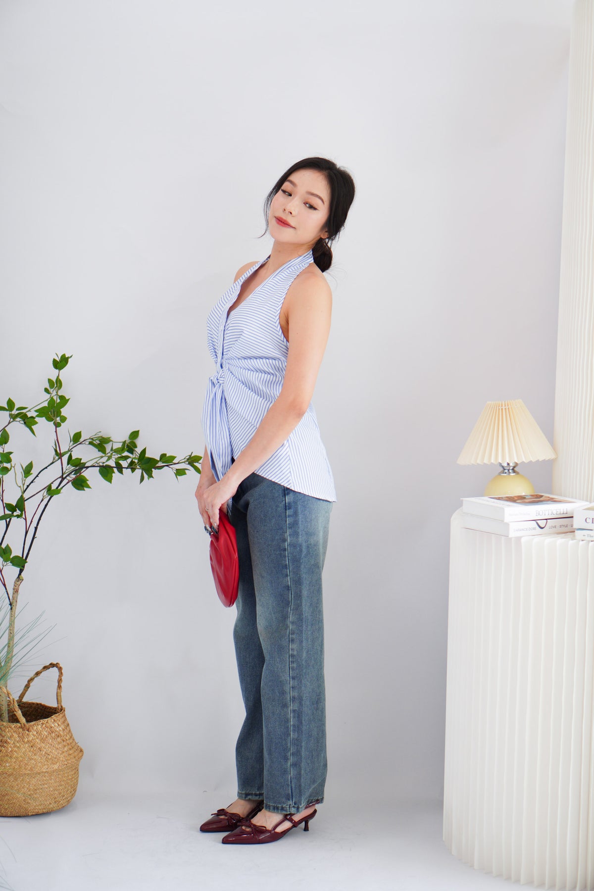 Jude Denim Straight Cut Jeans in Blue