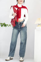 Jude Denim Straight Cut Jeans in Blue