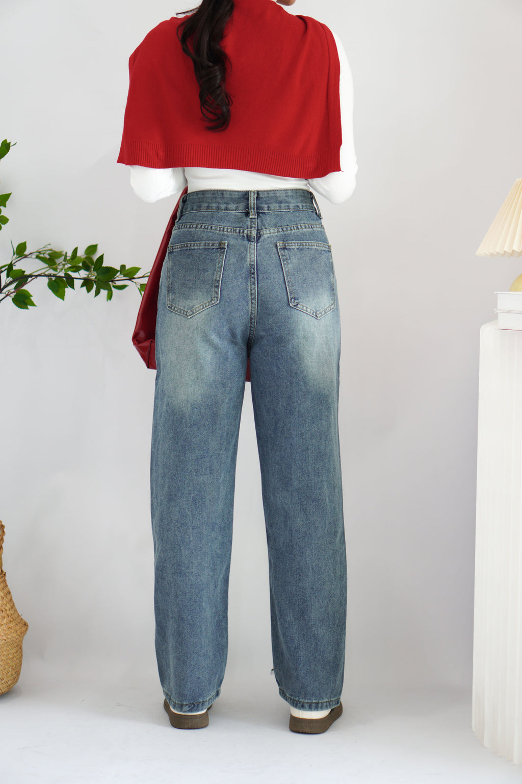 Jude Denim Straight Cut Jeans in Blue