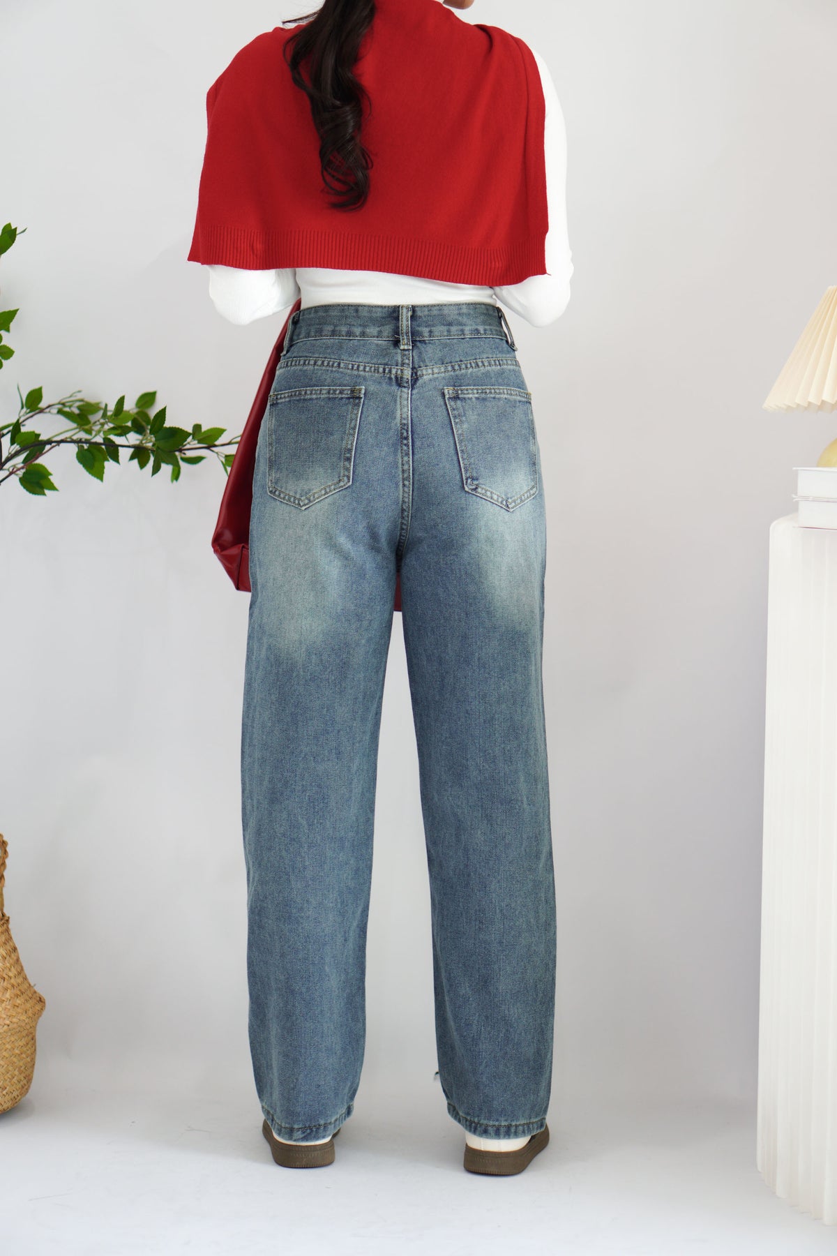Jude Denim Straight Cut Jeans in Blue
