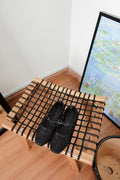 Bloom Mesh Ribbon Flats in Black