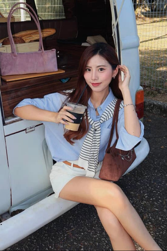 Island Resort Top + Stripes Throwover + Eris Shorts - As Seen on @janice23cyt