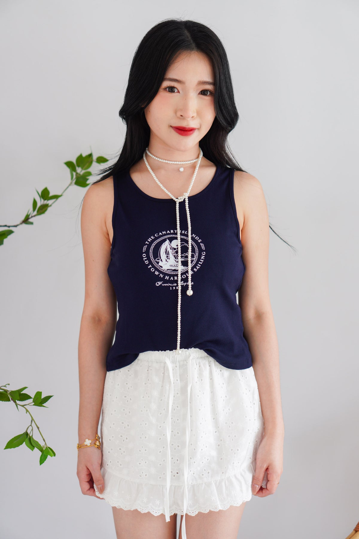 Canary Islands Tank Top in Dark Blue