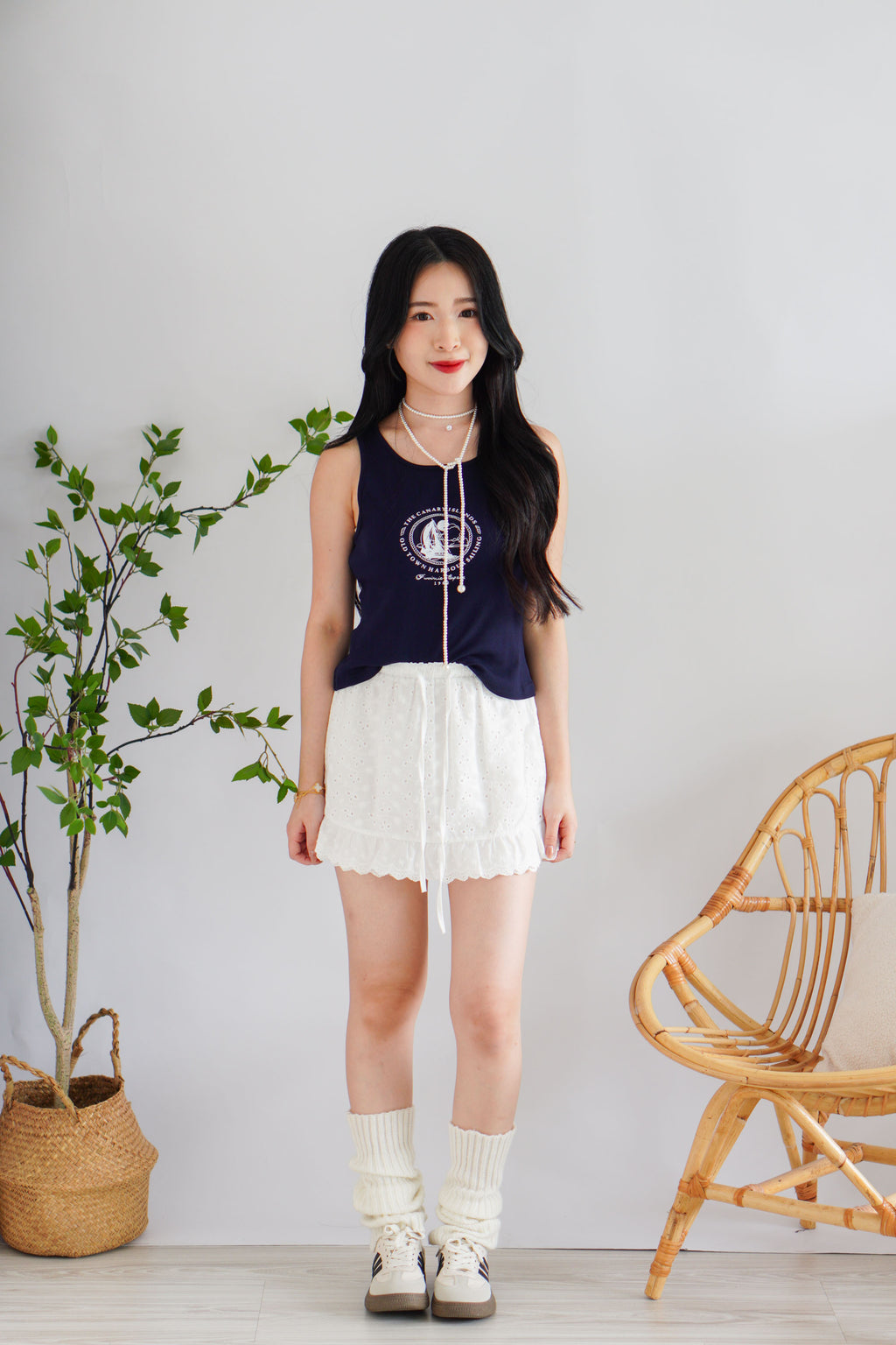 Canary Islands Tank Top in Dark Blue