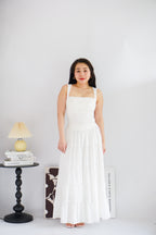 Ralyra Padded Ruched Bust Top in White