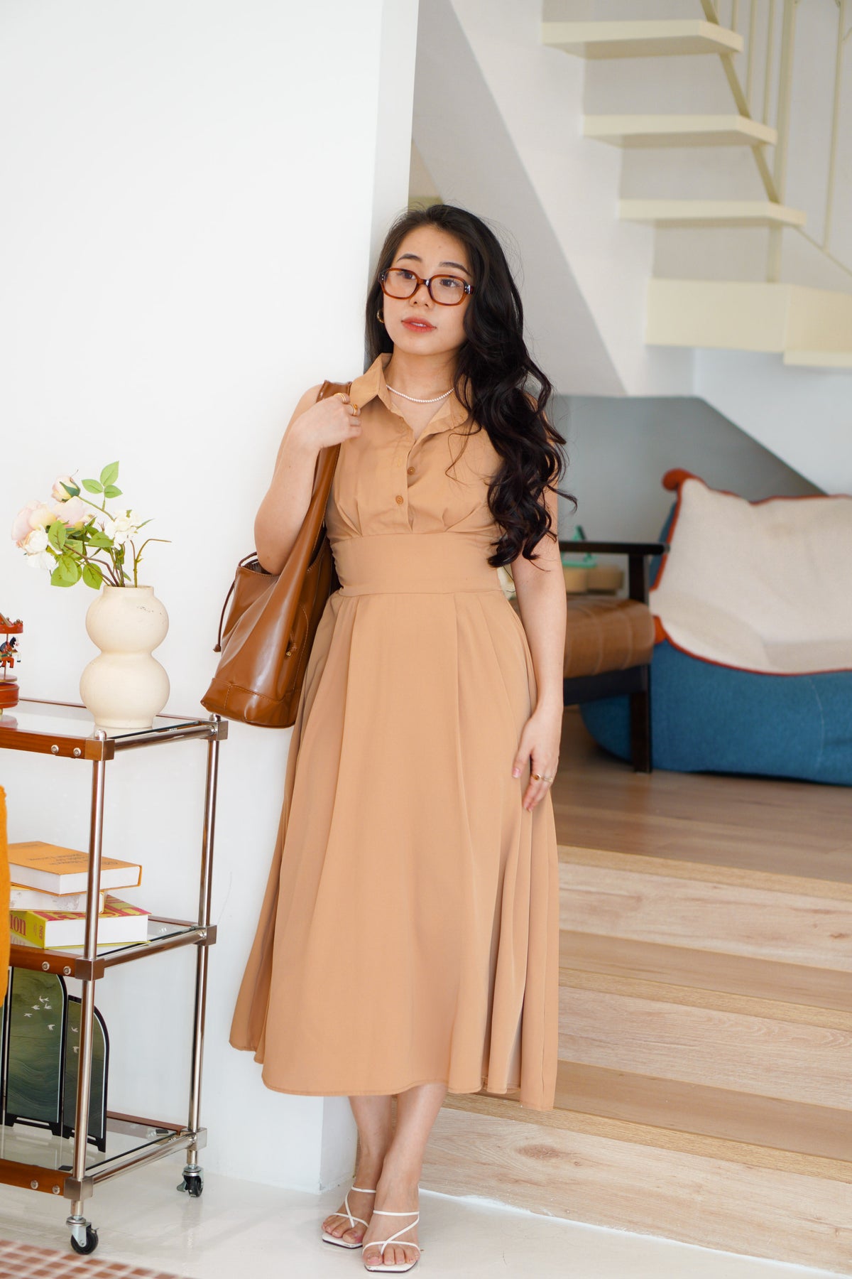 Maxi Blaire Dress by Bash in Khaki