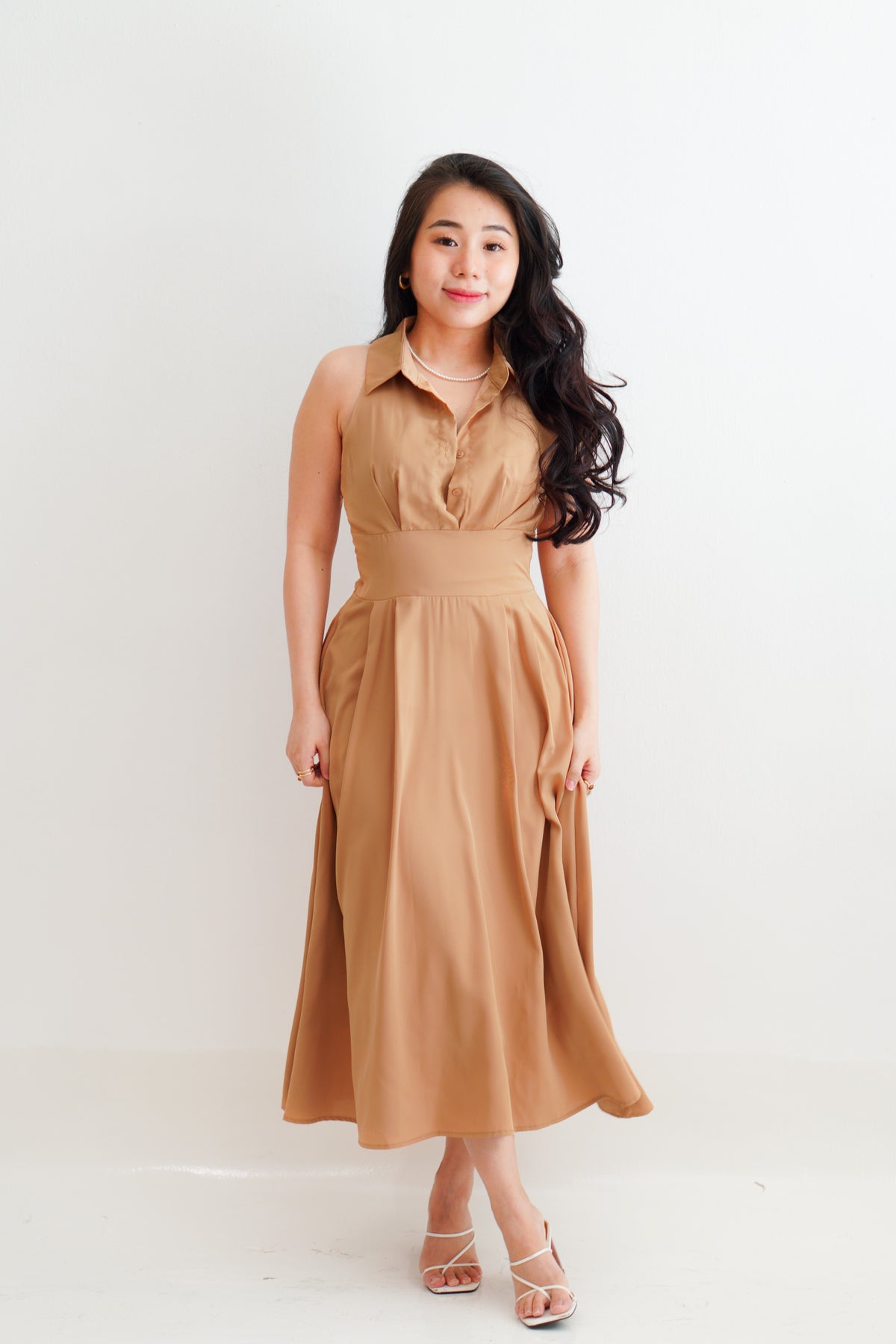 Maxi Blaire Dress by Bash in Khaki