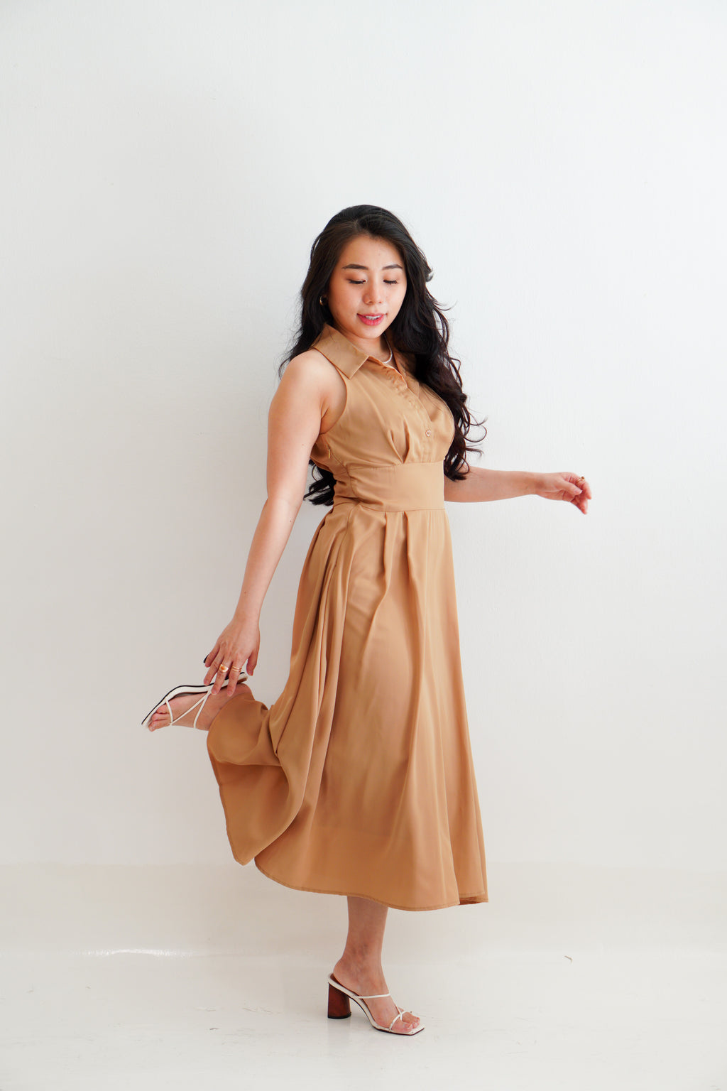 Maxi Blaire Dress by Bash in Khaki