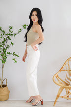 Renya Bell Bottom Jeans in White