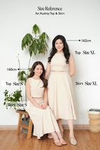 Audrey Boat Neck Top by Bash in Beige